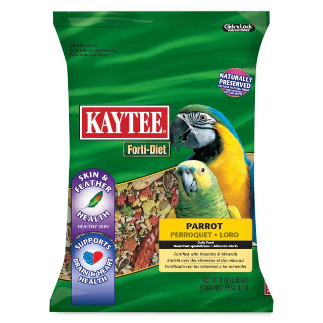 Kaytee Forti-Diet Parrot Food, Feather Health, 8 lb - Amado Deals - wholesale and distributors with free shipping in United States