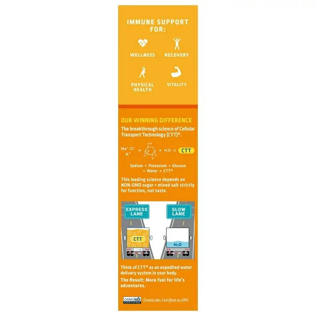 Liquid I.V. Hydration Multiplier+ Immune Support Electrolyte Powder Packet Drink Mix, Tangerine, 6 Ct - Amado Deals - wholesale and distributors with free shipping in United States