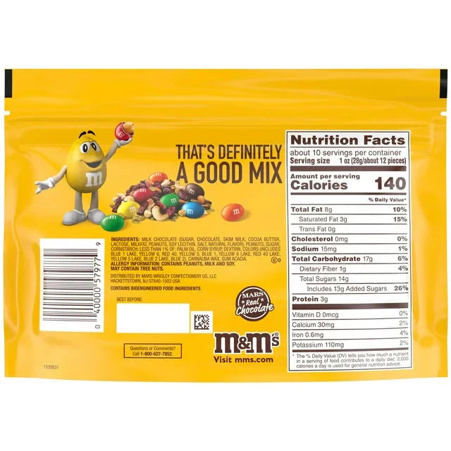 M&M's Peanut Milk Chocolate Candy Sharing Size - 10.05 oz Bag - Amado Deals - wholesale and distributors with free shipping in United States
