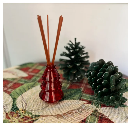 Mainstays 3 oz. Red Christmas Tree Diffuser with Reeds - Cranberry Mandarin Spice - Amado Deals - wholesale and distributors with free shipping in United States