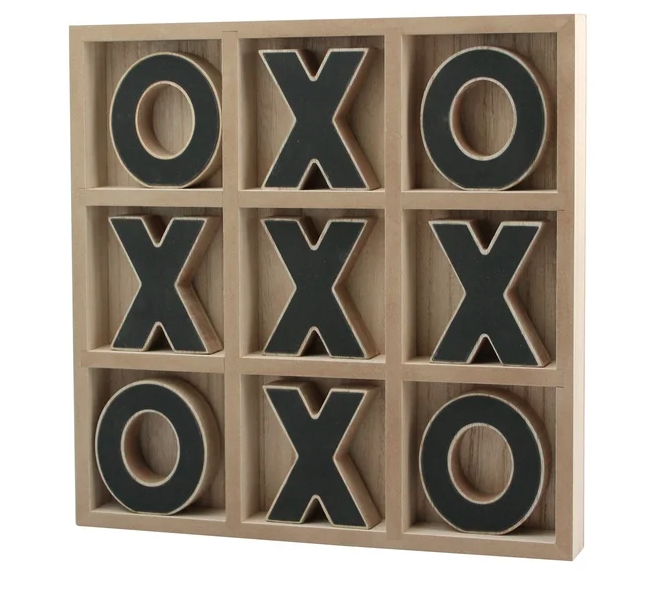 Mainstays Decorative Wood Tic-Tac-Toe Set, Brown - Amado Deals - wholesale and distributors with free shipping in United States