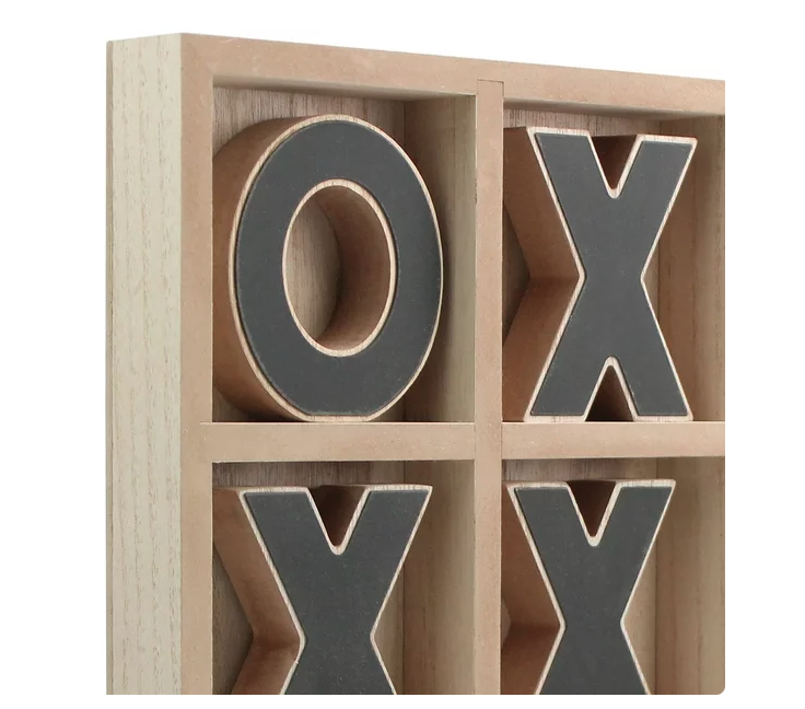 Mainstays Decorative Wood Tic-Tac-Toe Set, Brown - Amado Deals - wholesale and distributors with free shipping in United States