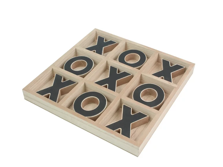 Mainstays Decorative Wood Tic-Tac-Toe Set, Brown - Amado Deals - wholesale and distributors with free shipping in United States