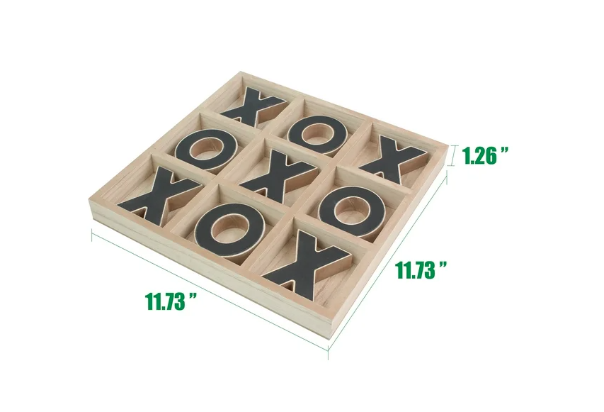 Mainstays Decorative Wood Tic-Tac-Toe Set, Brown - Amado Deals - wholesale and distributors with free shipping in United States