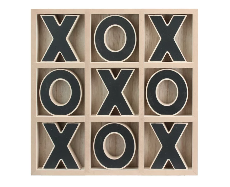 Mainstays Decorative Wood Tic-Tac-Toe Set, Brown - Amado Deals - wholesale and distributors with free shipping in United States