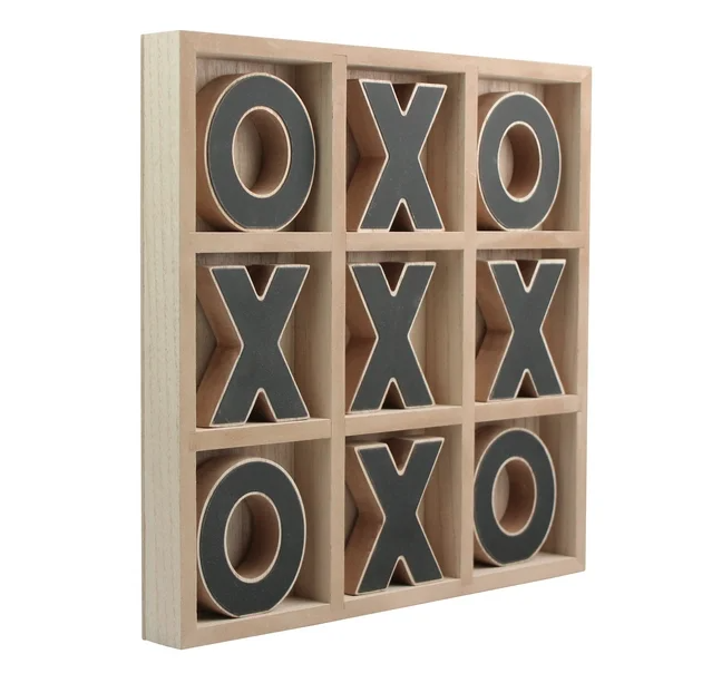 Mainstays Decorative Wood Tic-Tac-Toe Set, Brown - Amado Deals - wholesale and distributors with free shipping in United States