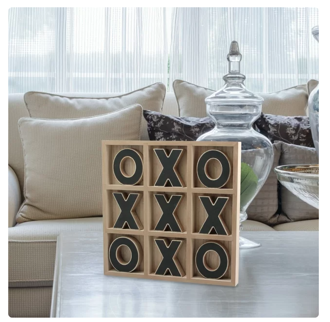 Mainstays Decorative Wood Tic-Tac-Toe Set, Brown - Amado Deals - wholesale and distributors with free shipping in United States