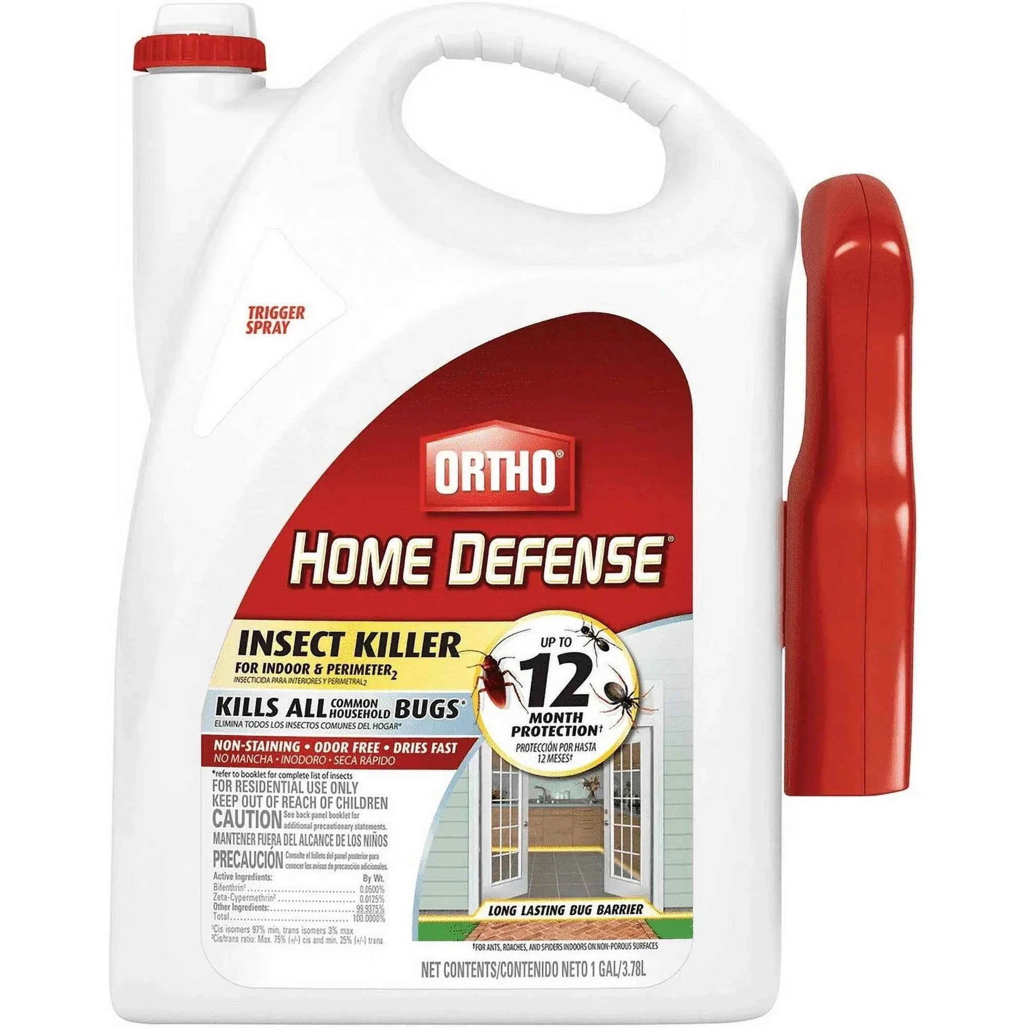 Ortho Home Defense Insect Killer for Indoor & Perimeter2, Controls Ants, Roaches, and More, 1 gal.