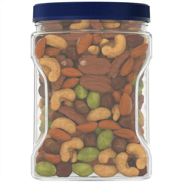 PLANTERS Deluxe Salted Mixed Nuts, Party Snacks, Plant-Based Protein 34oz (1 Container) - Amado Deals - wholesale and distributors with free shipping in United States