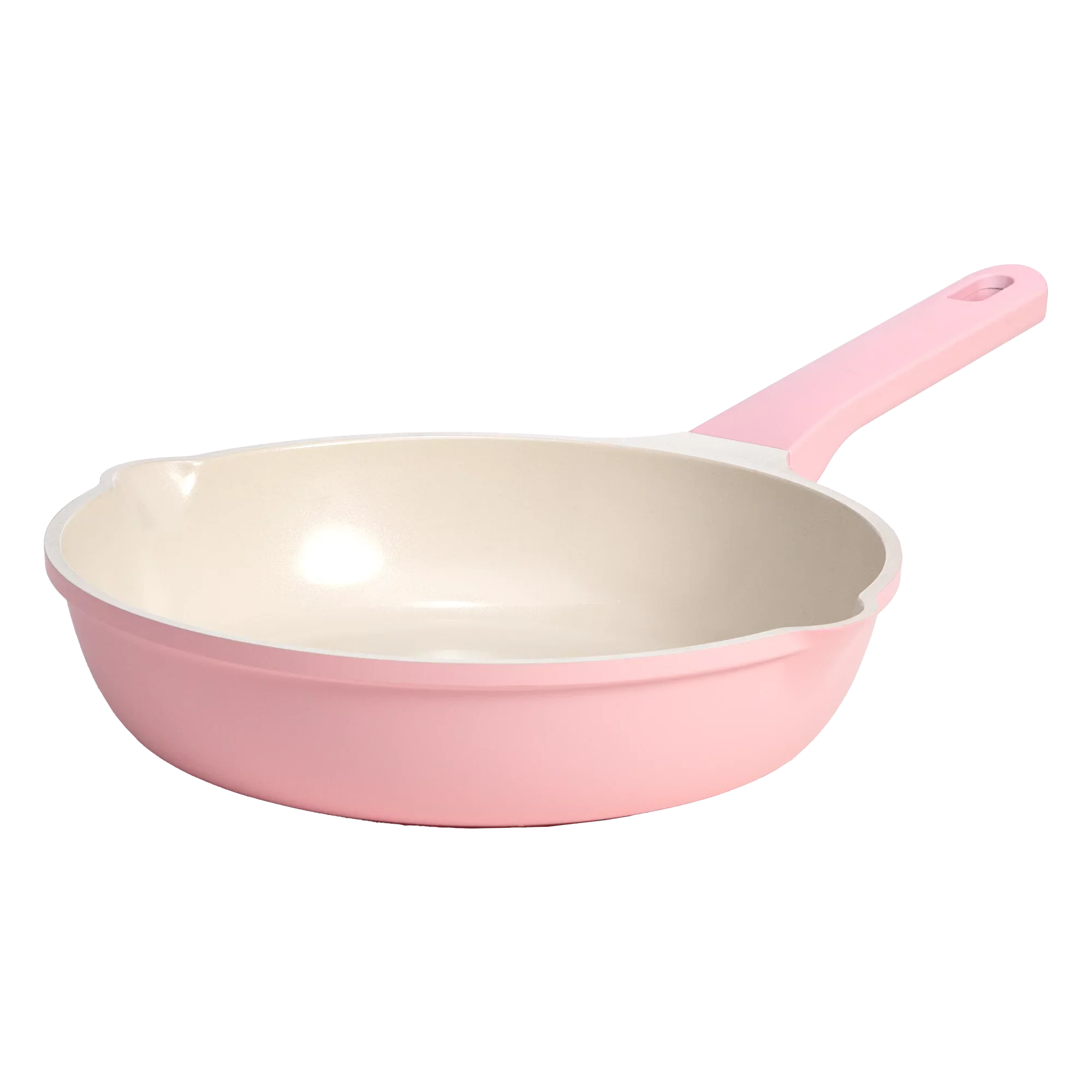 Paris Hilton Nonstick Fry Pan with Clean Ceramic Nonstick Coating, 10 inch, Pink - Amado Deals - wholesale and distributors with free shipping in United States