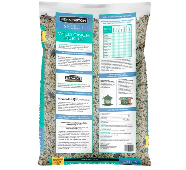 Pennington Select Wild Finch Blend, Wild Bird Seed and Feed, 10 Pounds - Amado Deals - wholesale and distributors with free shipping in United States