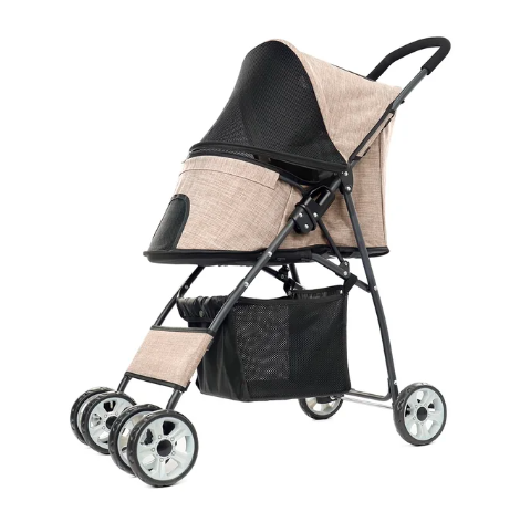 Pet Dog Carrying Stroller Pet Cat Breathable Outdoor Breathable Lightweight Foldable Carrier Stroller for Do (Random color) - Amado Deals - wholesale and distributors with free shipping in United States
