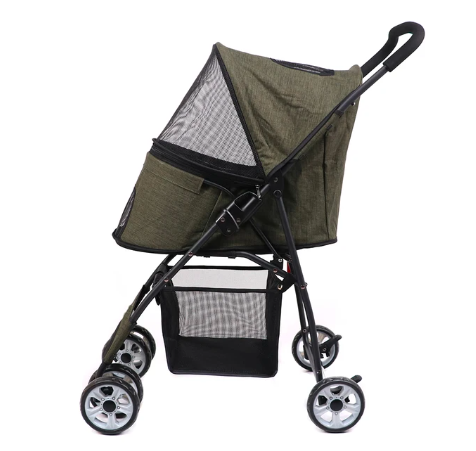 Pet Dog Carrying Stroller Pet Cat Breathable Outdoor Breathable Lightweight Foldable Carrier Stroller for Do (Random color) - Amado Deals - wholesale and distributors with free shipping in United States