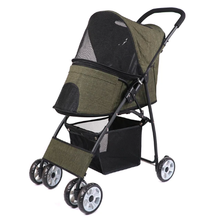 Pet Dog Cat Stroller Carrier Ultra Lightweight Travel Stroller Compact 360 Rotation Wheel Collapsible Puppy Buggy and Dog Prams - Amado Deals - wholesale and distributors with free shipping in United States