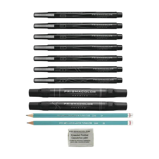 Prismacolor Premier Advanced Hand Lettering Set with Illustration Markers, Art Pens, Pencils, Eraser and Tips Pamphlet, 13 Count - Amado Deals - wholesale and distributors with free shipping in United States
