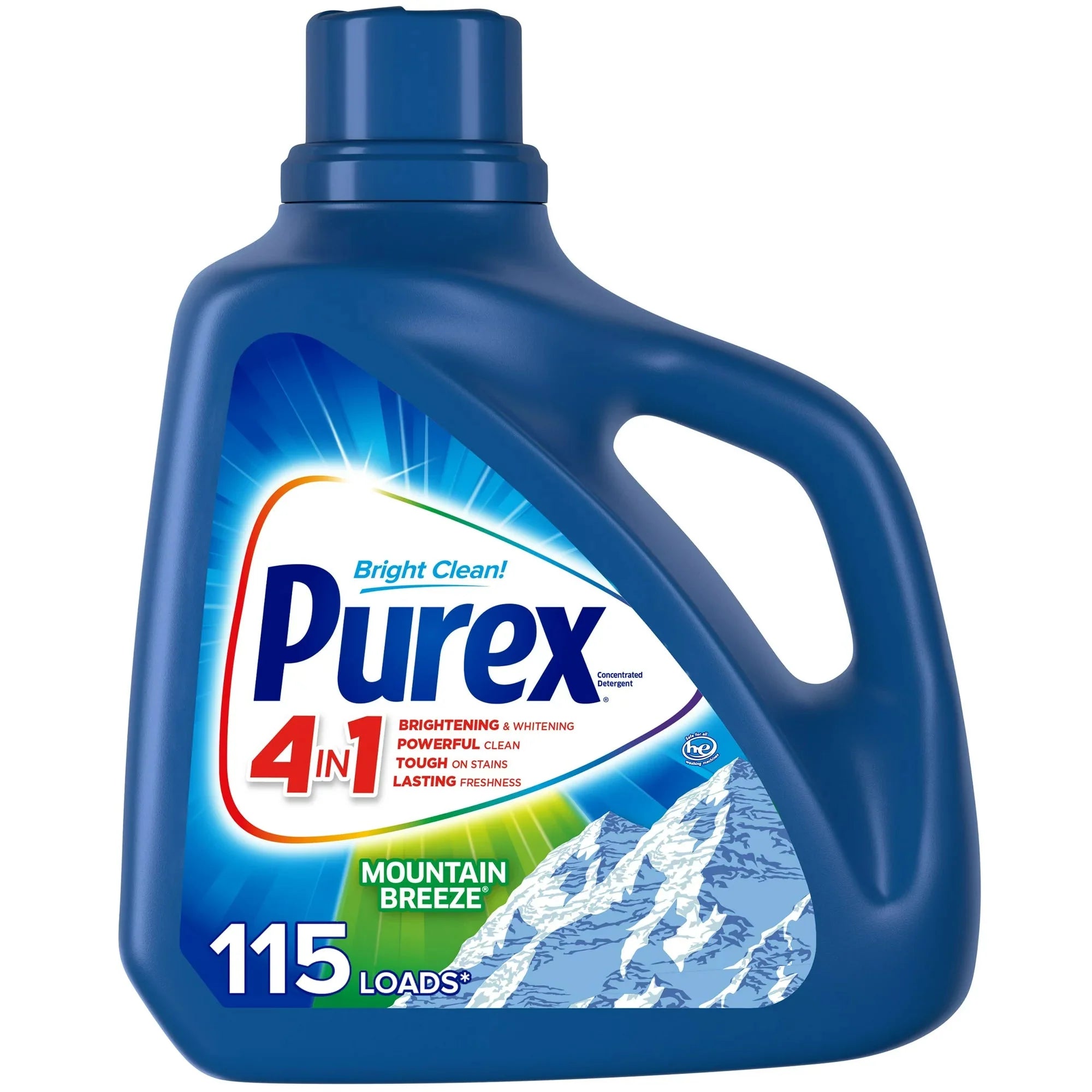 Purex Liquid Laundry Detergent, Mountain Breeze, 150 Fluid Ounces, 115 Loads - Amado Deals - wholesale and distributors with free shipping in United States