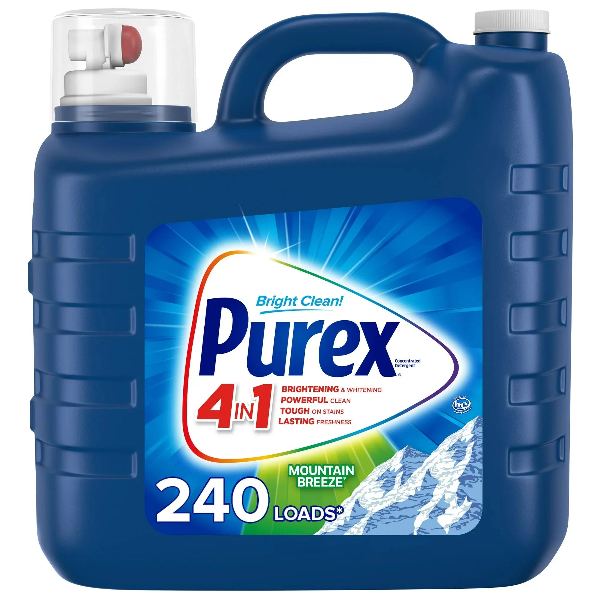 Purex Liquid Laundry Detergent, Mountain Breeze, 312 Fluid Ounces, 240 Loads - Amado Deals - wholesale and distributors with free shipping in United States