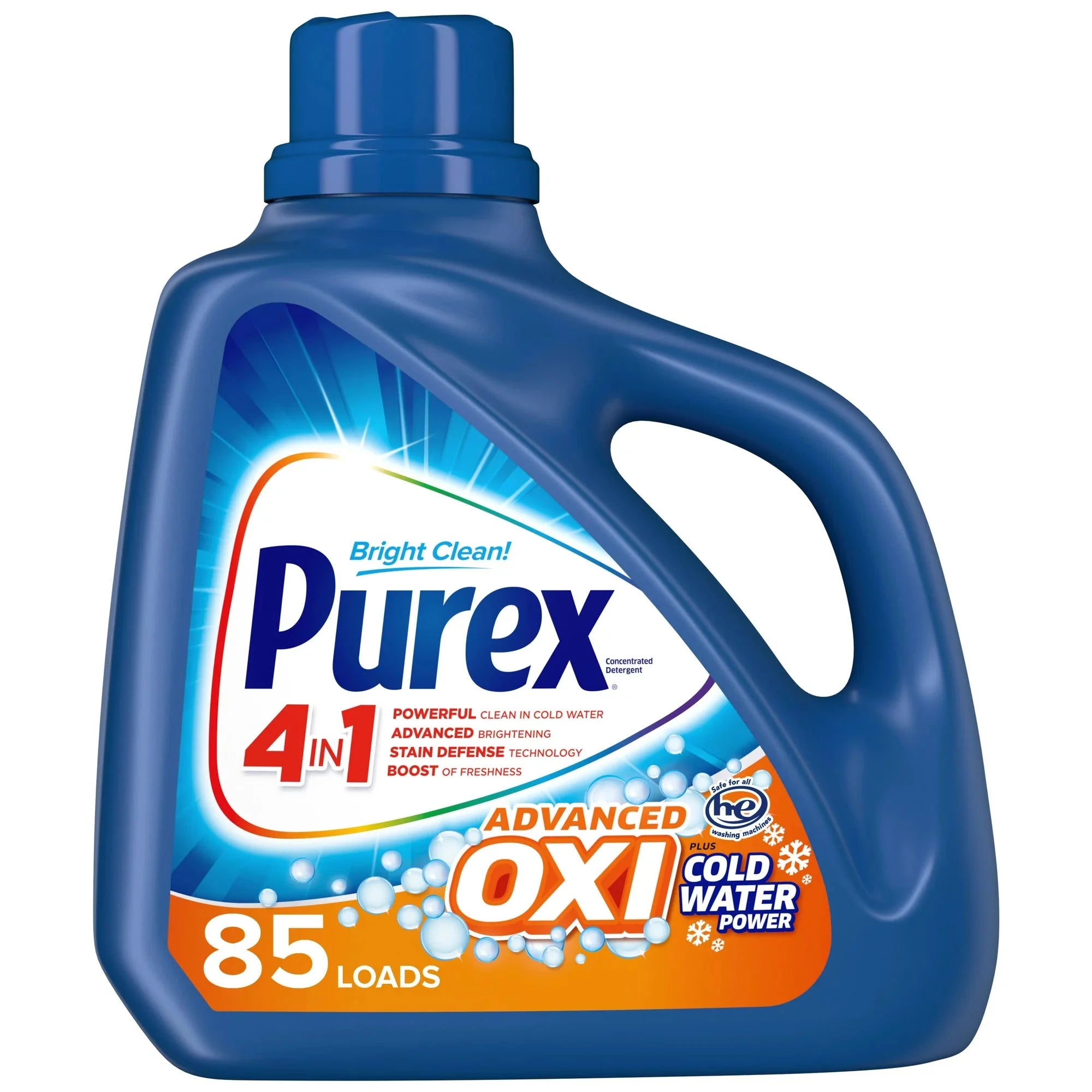 Purex Liquid Laundry Detergent Plus OXI, Stain Defense Technology, 128 Fluid Ounces, 85 Wash Loads - Amado Deals - wholesale and distributors with free shipping in United States