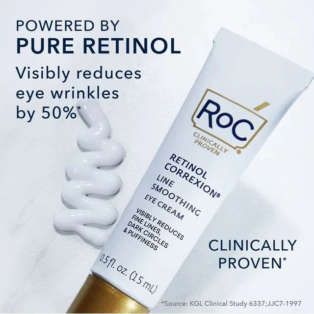 RoC Retinol Correxion Anti-Wrinkle + Firming Eye Cream for Dark Circles & Puffy Eyes, 0.5 oz - Amado Deals - wholesale and distributors with free shipping in United States