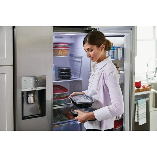 Rubbermaid TakeAlongs, 3.7 Cups, Meal Prep Food Storage Container with Built-In Divider, 20 Pieces - Amado Deals - wholesale and distributors with free shipping in United States