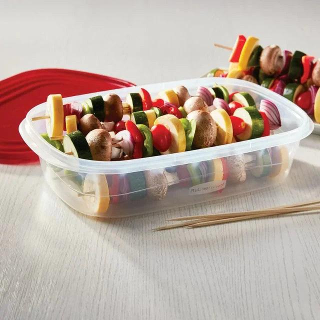 Rubbermaid TakeAlongs 40 Piece Food Storage Set, Red, Total of 12.6 Qts - Amado Deals - wholesale and distributors with free shipping in United States