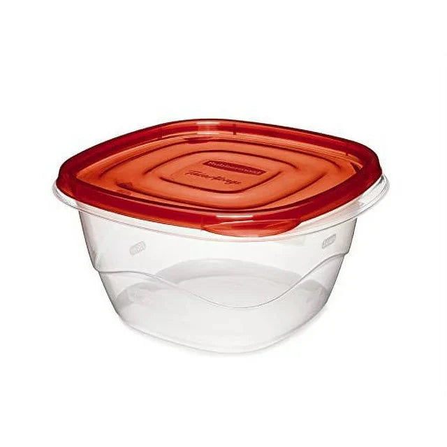 Rubbermaid TakeAlongs 5.2 Cup Deep Square Food Storage Containers, Set of 4, Red - Amado Deals - wholesale and distributors with free shipping in United States