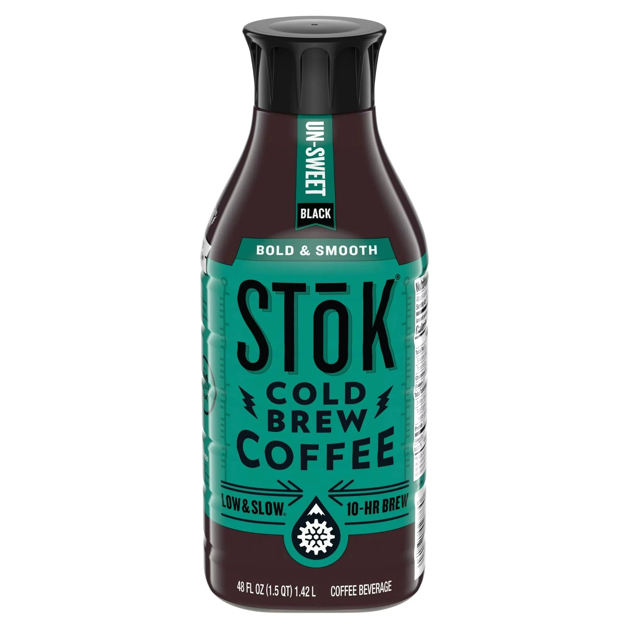 SToK Black, Unsweetened, Medium Roast Arabica-Based Blend Cold Brew Coffee, 48 fl oz Bottle - Amado Deals - wholesale and distributors with free shipping in United States