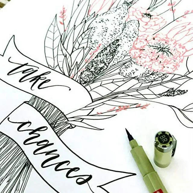 Sakura Pigma Brush Pen Set, 6-Colors - Amado Deals - wholesale and distributors with free shipping in United States