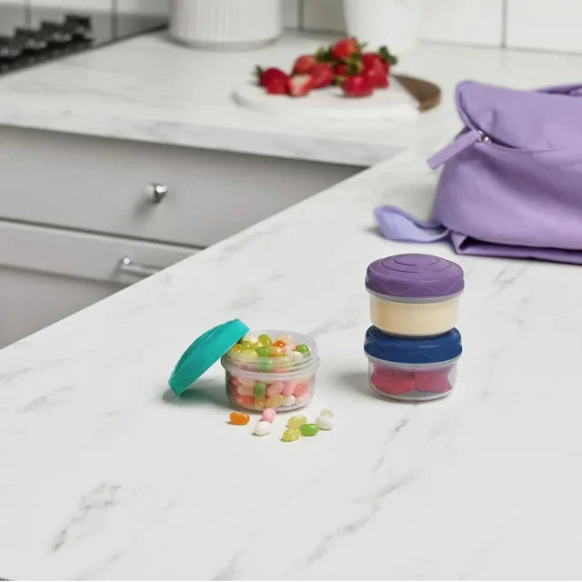 Sistema To Go, Set of 3, Mini Bites Round Food Storage Container - Amado Deals - wholesale and distributors with free shipping in United States