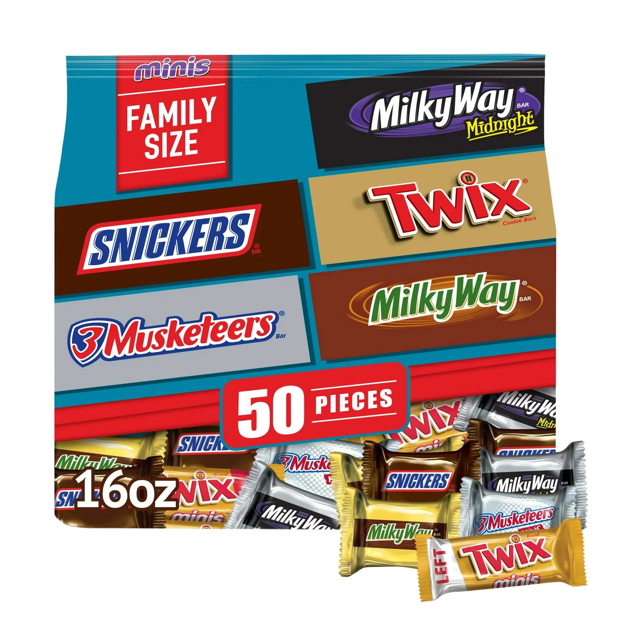 Snickers, Twix, Milky Way & More Assorted Chocolate Candy Bar - 50 Ct - Amado Deals - wholesale and distributors with free shipping in United States