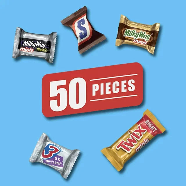 Snickers, Twix, Milky Way & More Assorted Chocolate Candy Bar - 50 Ct - Amado Deals - wholesale and distributors with free shipping in United States