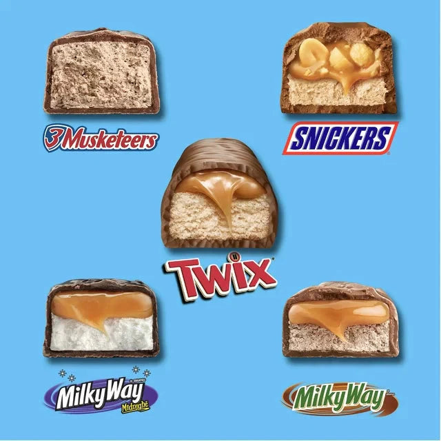 Snickers, Twix, Milky Way & More Assorted Chocolate Candy Bar - 50 Ct - Amado Deals - wholesale and distributors with free shipping in United States