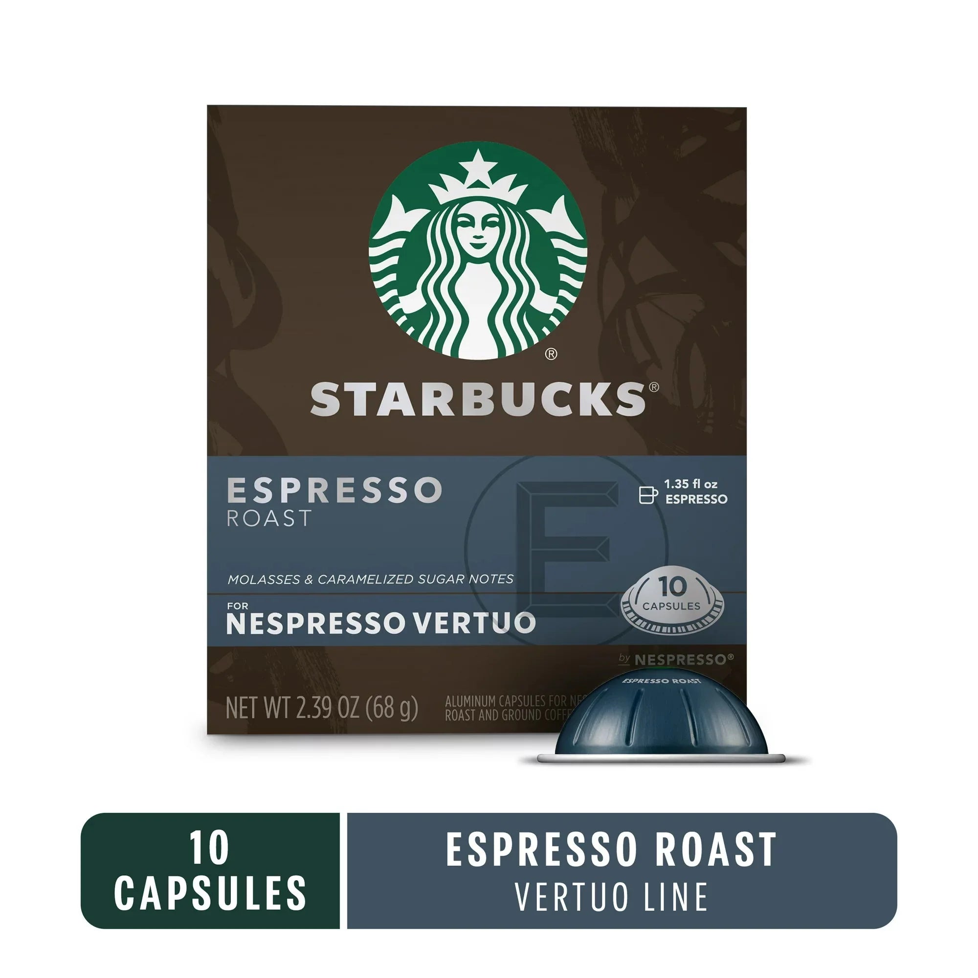 Starbucks by Nespresso Vertuo, Espresso Roast, Dark Roast Nespresso Pods, 10 Count - Amado Deals - wholesale and distributors with free shipping in United States