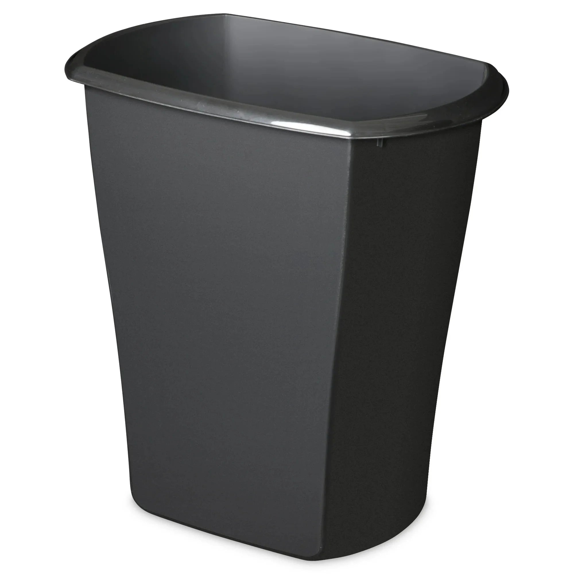 Sterilite 10 Gal. Rectangular Wastebasket Plastic, Black - Amado Deals - wholesale and distributors with free shipping in United States