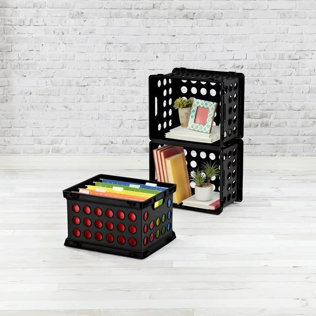 Sterilite Plastic File Crate in Black - Amado Deals - wholesale and distributors with free shipping in United States