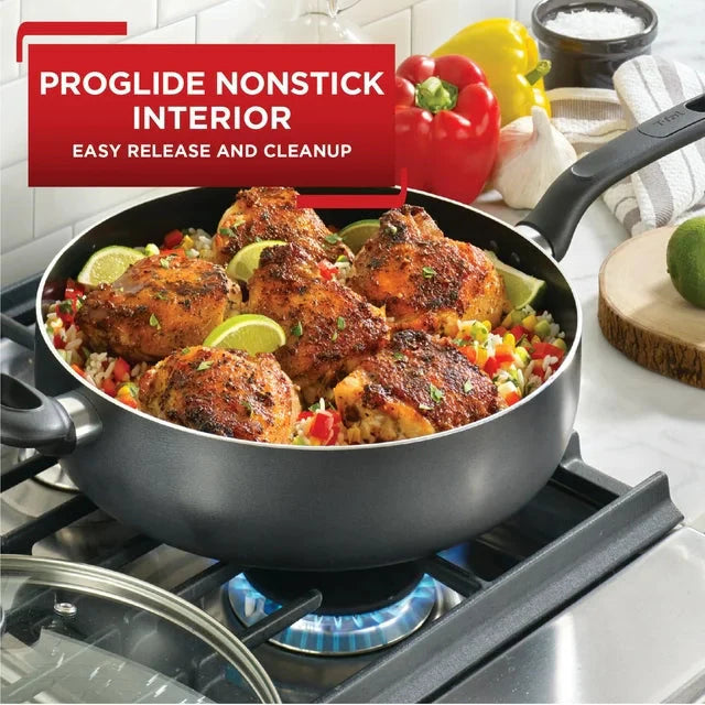 T-fal Easy Care Nonstick Cookware, Jumbo Cooker, 5 Quart, Grey - Amado Deals - wholesale and distributors with free shipping in United States