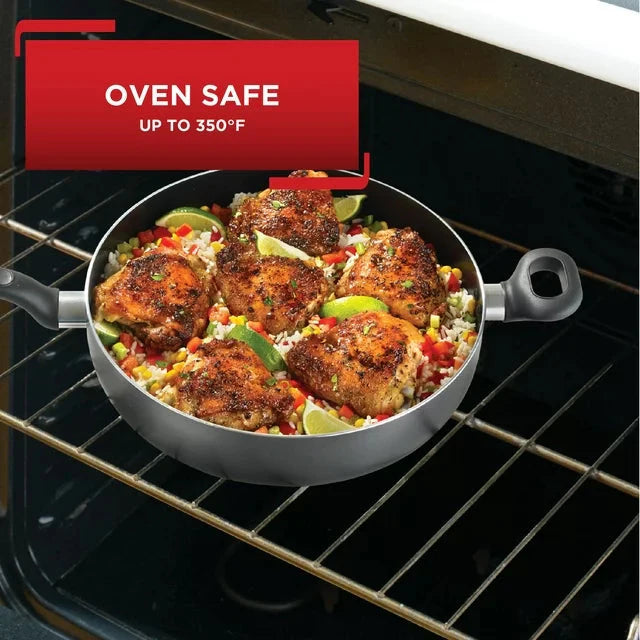 T-fal Easy Care Nonstick Cookware, Jumbo Cooker, 5 Quart, Grey - Amado Deals - wholesale and distributors with free shipping in United States