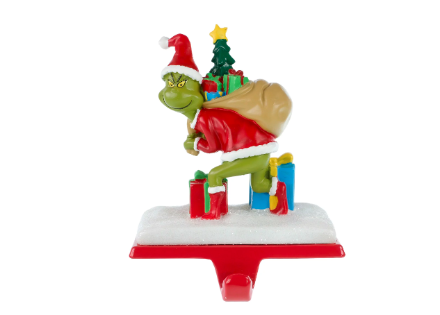 The Grinch Who Stole Christmas Metal Christmas Stocking Holder, Weighted, Green - Amado Deals - wholesale and distributors with free shipping in United States