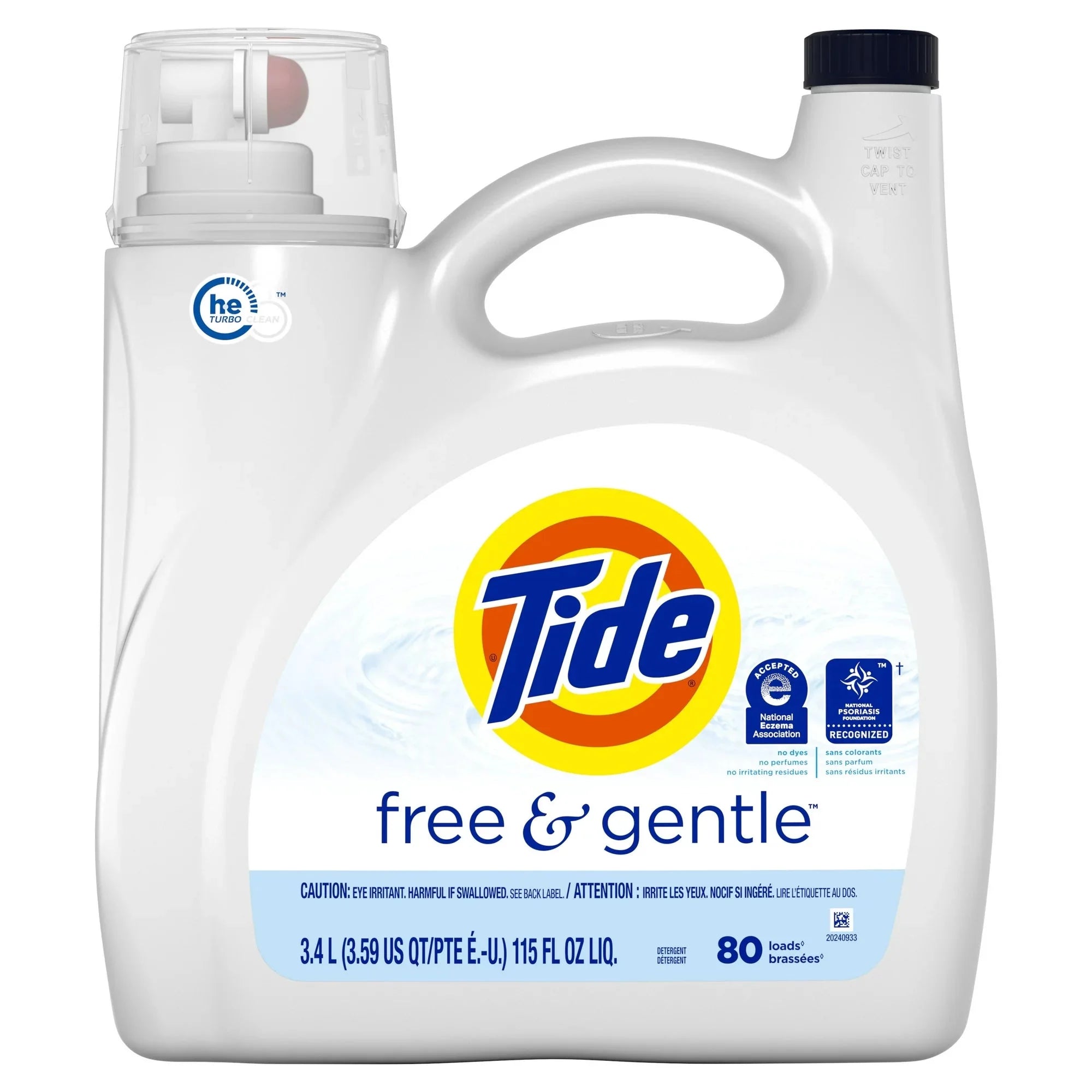Tide Hygienic Clean Heavy Duty 10x Free Liquid Laundry Detergent, Unscented, 80 Loads, 115 oz, HE Compatible - Amado Deals - wholesale and distributors with free shipping in United States