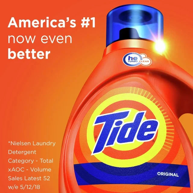Tide Liquid Laundry Detergent, Original, 64 Loads 92 fl oz, HE Compatible - Amado Deals - wholesale and distributors with free shipping in United States