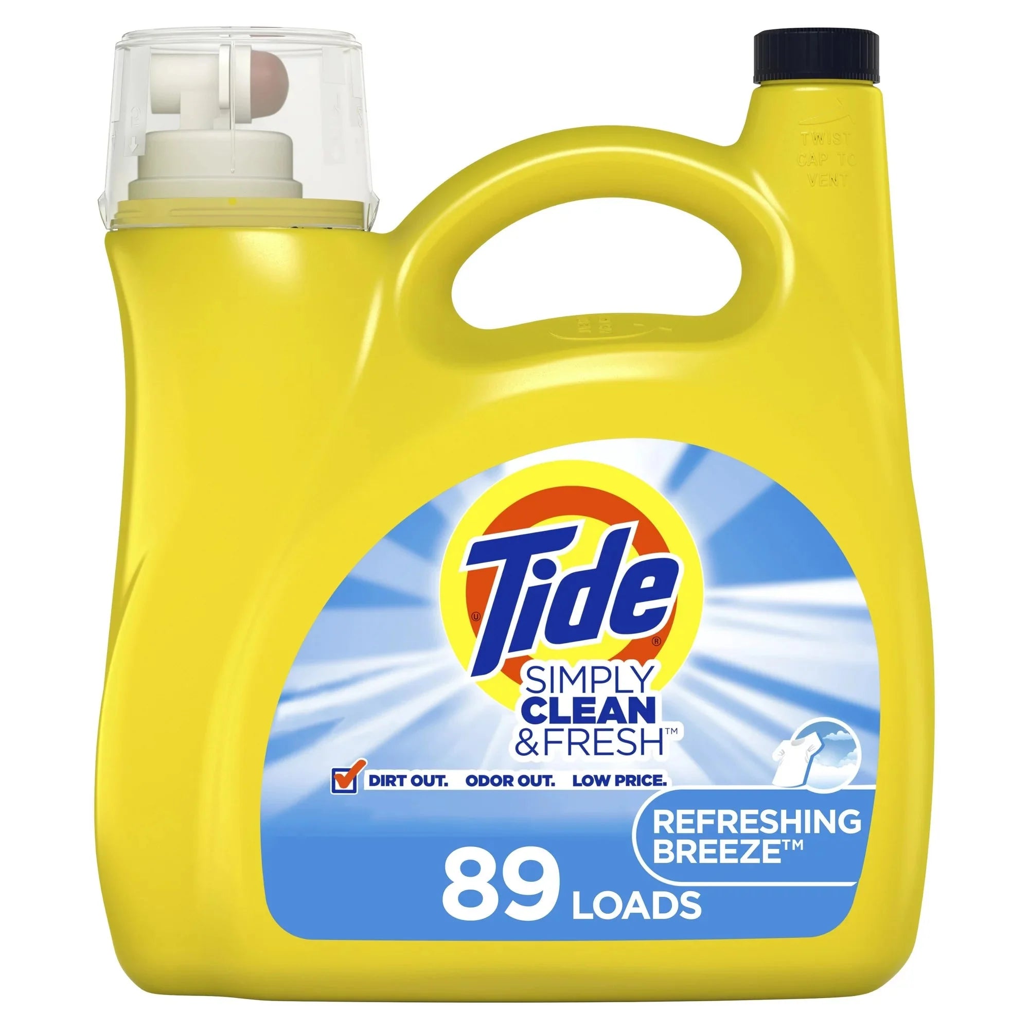 Tide Simply Refreshing Breeze, 89 Loads Liquid Laundry Detergent, 128 fl oz - Amado Deals - wholesale and distributors with free shipping in United States