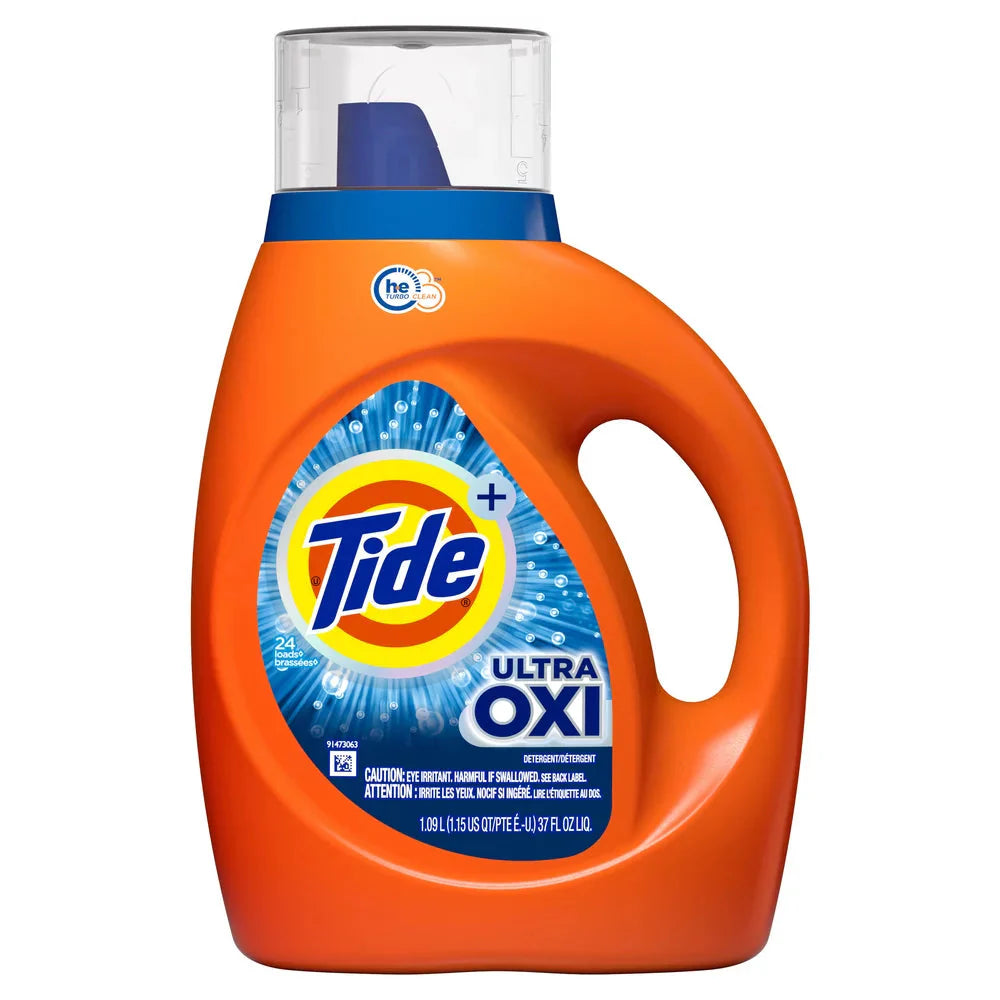 Tide Ultra Oxi Liquid Laundry Detergent, 24 Loads, 37 fl oz - Amado Deals - wholesale and distributors with free shipping in United States