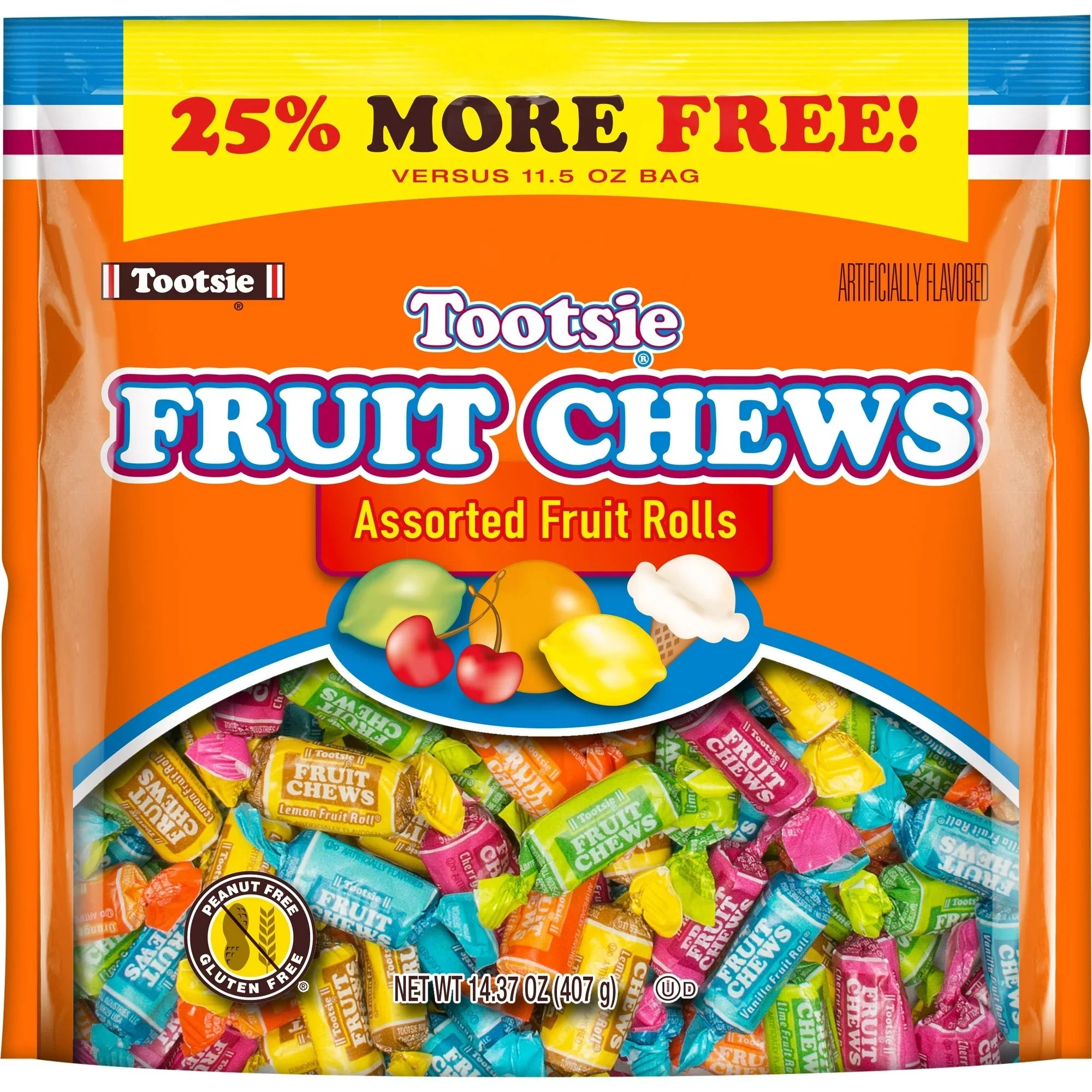 Tootsie Roll Fruit Chews Assorted Fruit Flavors, 14.37 Oz - Amado Deals - wholesale and distributors with free shipping in United States