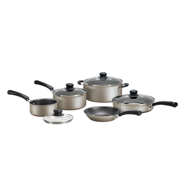 Tramontina 9-Piece Non-Stick Cookware Set, Champagne - Amado Deals - wholesale and distributors with free shipping in United States