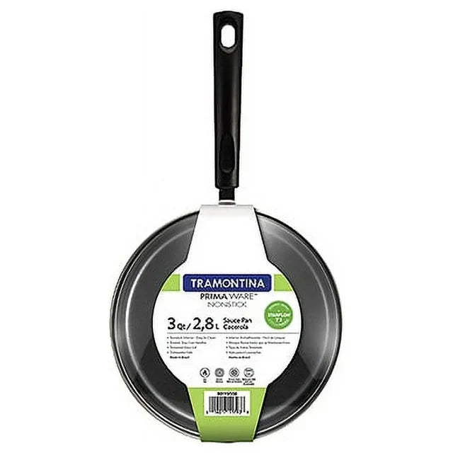 Tramontina PrimaWare 3 Quart Non-Stick Steel Gray Covered Sauce Pan - Amado Deals - wholesale and distributors with free shipping in United States