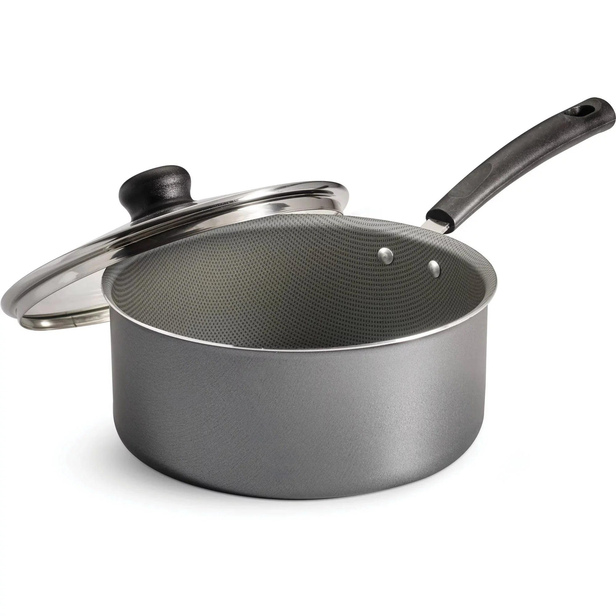 Tramontina PrimaWare 3 Quart Non-Stick Steel Gray Covered Sauce Pan - Amado Deals - wholesale and distributors with free shipping in United States