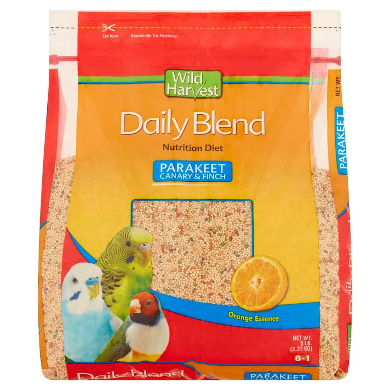 Wild Harvest Parakeet, Canary & Finch Daily Nutrition Blend, 5 lb - Amado Deals - wholesale and distributors with free shipping in United States