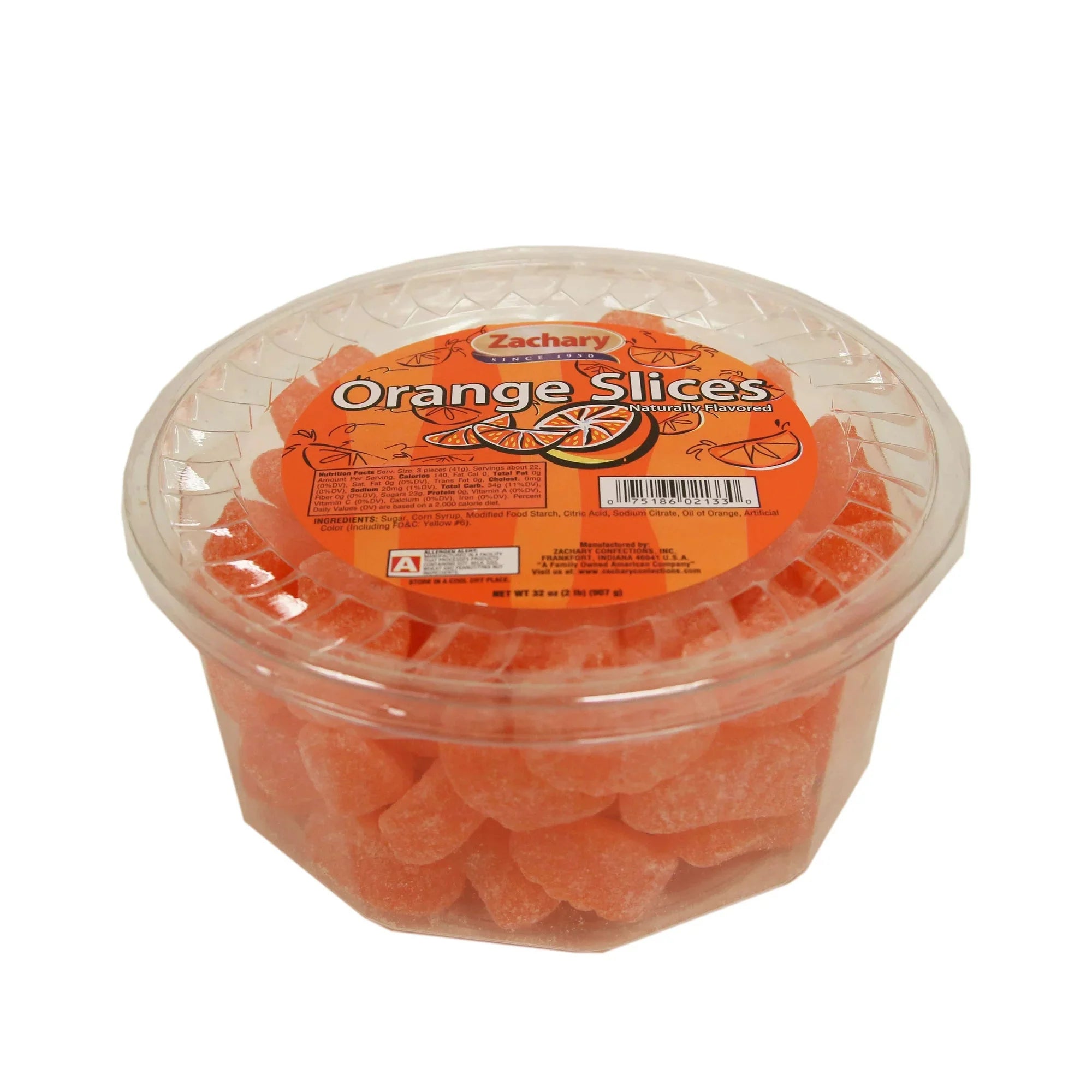 Zachary Orange Slices Jelly Candy, 32 oz. Tub - Amado Deals - wholesale and distributors with free shipping in United States