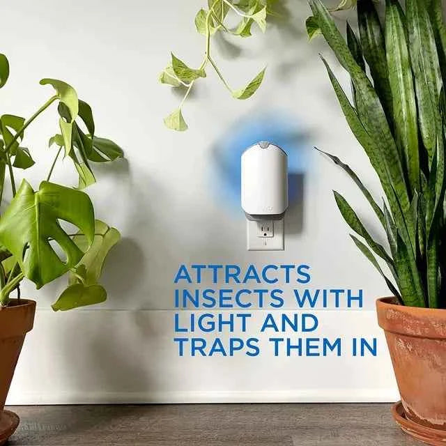 Zevo Flying Insect Fly Trap (1 Device + Refill) Featuring Blue And UV Light To Attract Flying Insects