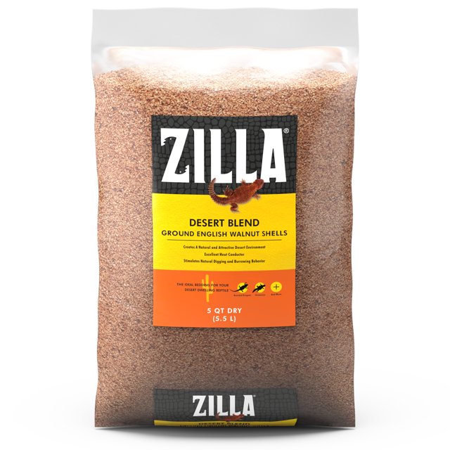 Zilla Desert Blend Ground English Walnut Shells Substrate 5 Quarts - Amado Deals - wholesale and distributors with free shipping in United States
